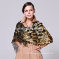 Leopard Printed Pure Wool Lady Scarf
